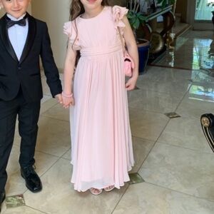 Dessy Girl Blush Pink Formal Kids Dress